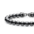 Spiritual Beads Bracelet in Sterling Silver with Hematine, 8mm