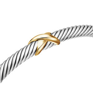 David Yurman The Cable Collection® Bracelet in Silver and 18-Karat Yellow Gold (Image 4)