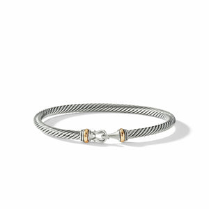 David Yurman Cable Bracelet in Silver and 18-Karat Yellow Gold (Image 4)