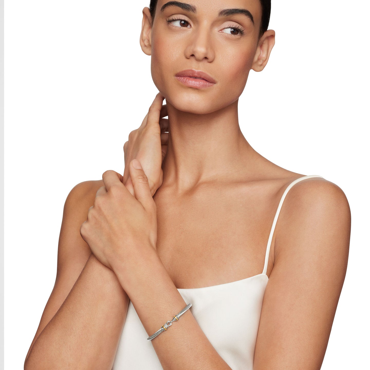 David Yurman The Cable Collection® Bracelet in Silver and 18-Karat Yellow Gold (Image 5)
