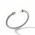 David Yurman Classic Cable Bracelet in Sterling Silver with 14K Yellow Gold and Pearls, 5mm in Silver + 14-Karat Yellow Gold