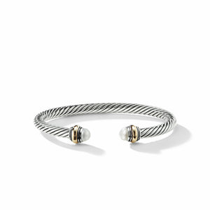 David Yurman Cable Bracelet in Silver and 14-Karat Yellow Gold (Image 4)