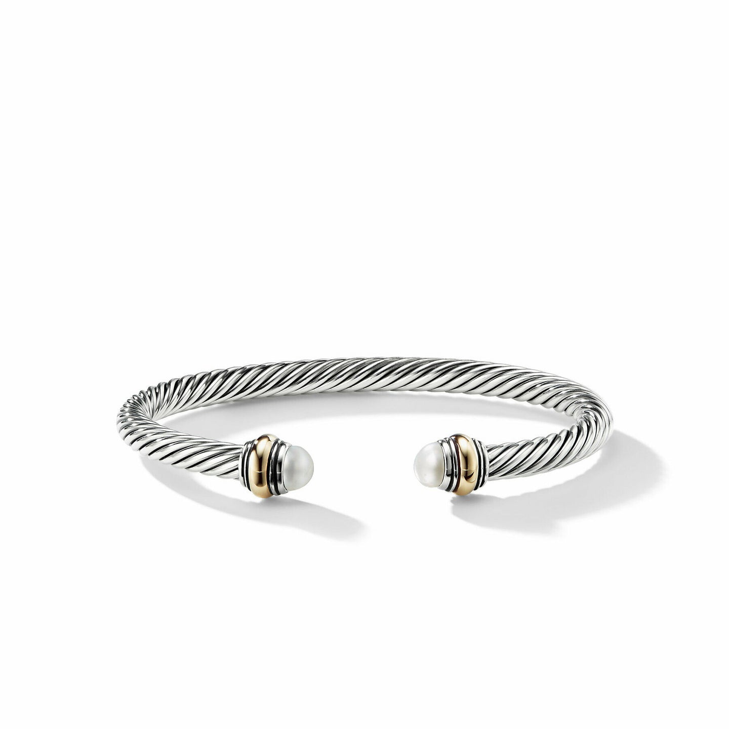 David Yurman Cable Bracelet in Silver and 14-Karat Yellow Gold (Image 4)