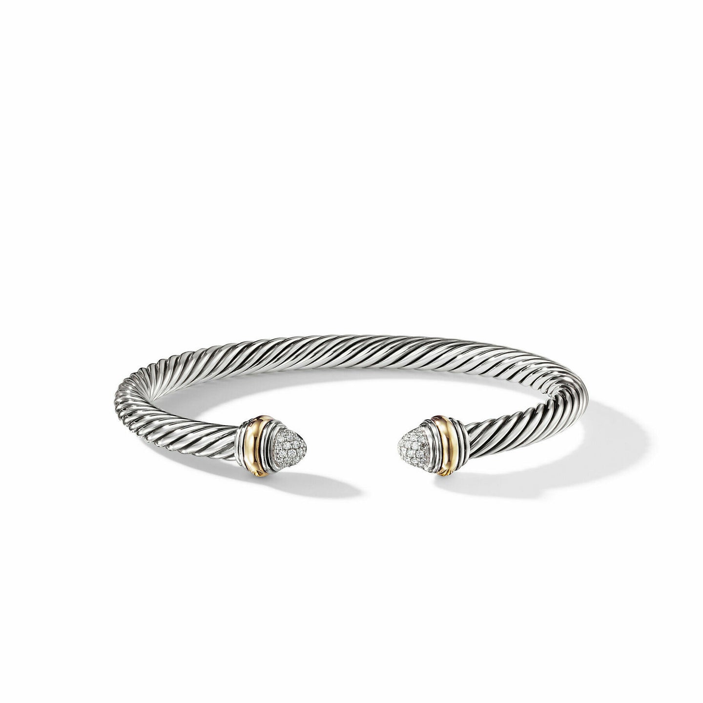 David Yurman Cable Bracelet in Silver and 14-Karat Yellow Gold (Image 4)