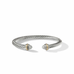 David Yurman Cable Bracelet in Silver and 14-Karat Yellow Gold (Image 4)