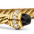 Classic Cablespira Cuff in 18K Yellow Gold with Black Onyx and Diamonds, 3mm
