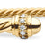 Classic Cablespira Cuff in 18K Yellow Gold with Diamonds, 3mm