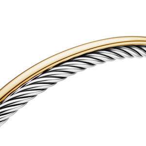 David Yurman The Crossover® Collection Bracelet in Silver and 18-Karat Yellow Gold (Image 4)