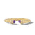 Classic Cablespira Bracelet in 18K Yellow Gold with Amethyst and Diamonds, 7mm