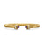 Classic Cablespira Bracelet in 18K Yellow Gold with Amethyst and Diamonds, 5mm