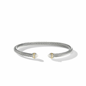 David Yurman Cable Bracelet in Silver and 18-Karat Yellow Gold (Image 4)
