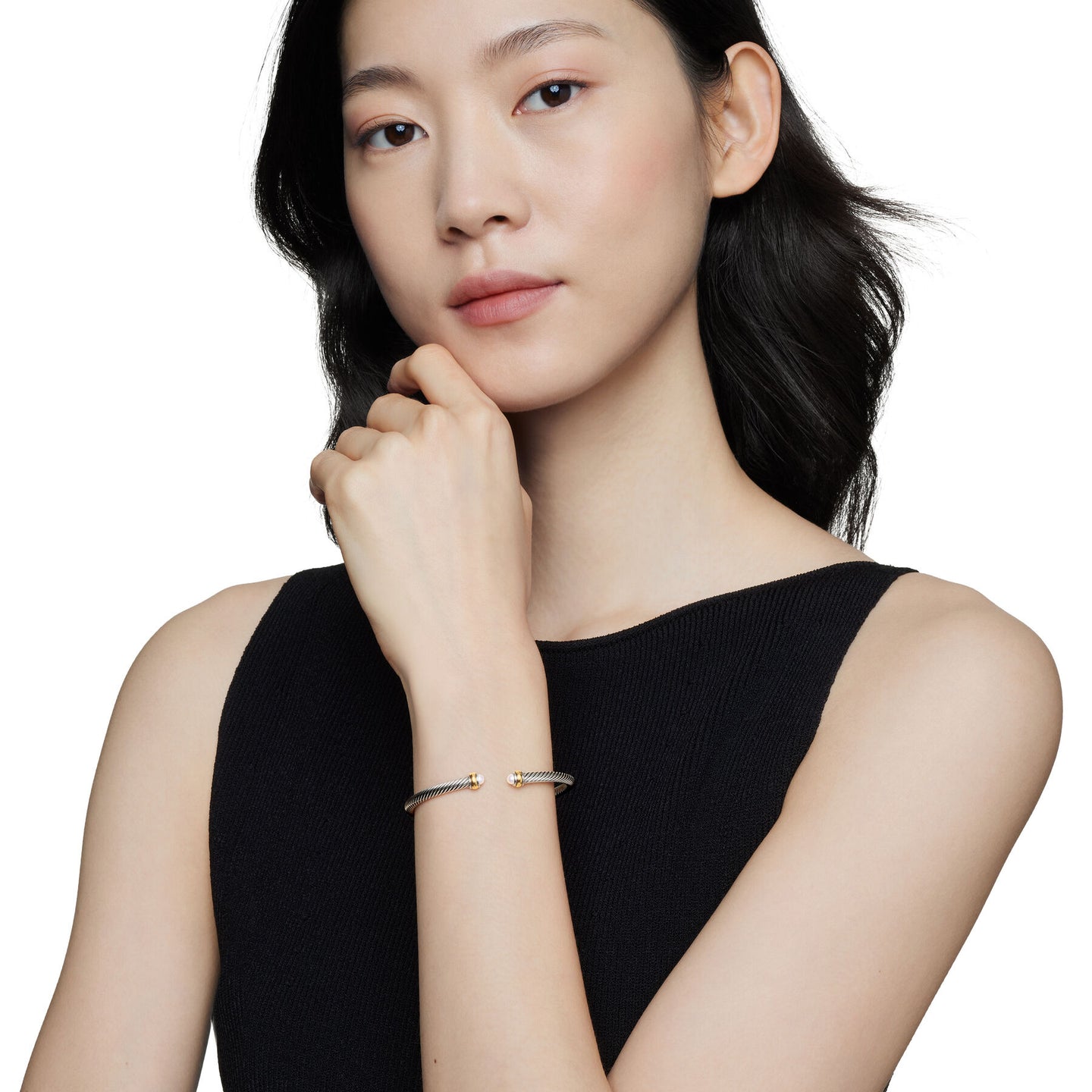David Yurman The Cable Collection® Bracelet in Silver and 18-Karat Yellow Gold (Image 5)