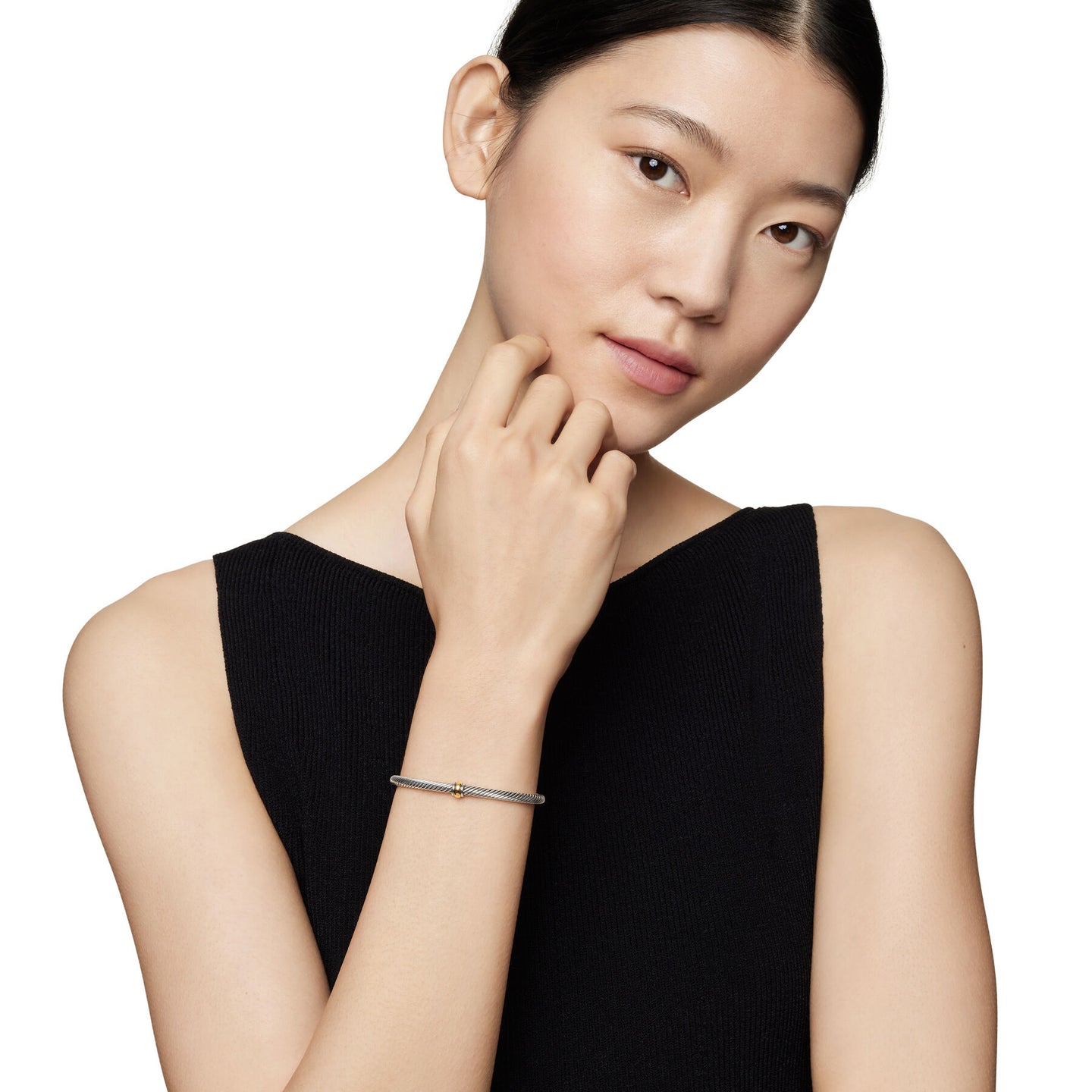 David Yurman The Cable Collection® Bracelet in Silver and 18-Karat Yellow Gold (Image 5)