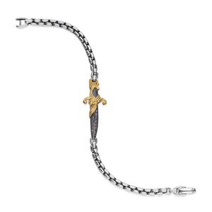 David Yurman The Waves Collection Bracelet in Silver and 18-Karat Yellow Gold (Image 3)