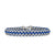 Woven Box Chain Bracelet in Sterling Silver with Blue Nylon, 12mm