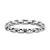 Streamline Heirloom Chain Link Bracelet in Sterling Silver with Diamonds, 7.5mm