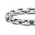 Streamline Heirloom Chain Link Bracelet in Sterling Silver with Diamonds, 7.5mm