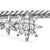 Petite Starburst Cable Flex Cuff in Sterling Silver with Diamonds, 2.6mm