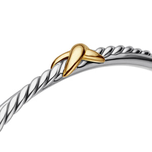 David Yurman The X Collection Bracelet in Silver and 18-Karat Yellow Gold (Image 4)