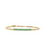 Petite Pavé Bar Bracelet in 18K Yellow Gold with Emeralds, 1.7mm