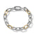 DY Madison Chain Bracelet in Sterling Silver with 18K Yellow Gold, Size Medium