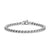 Sculpted Cable Chain Bracelet in Sterling Silver, 3.7mm