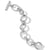 DY Mercer Bracelet in Sterling Silver with Pavé Diamonds, Size Large