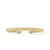 Cable Bracelet in 18K Yellow Gold with Diamonds, Size Medium