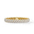 Sculpted Cable Bracelet in 18K Yellow Gold with Diamonds, Size Medium