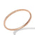Sculpted Cable Bangle Bracelet in 18K Rose Gold, 4.6mm