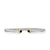 Cable Flex Bracelet in Sterling Silver with 14K Yellow Gold and Black Onyx, 4mm