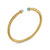 Cablespira Flex Bracelet in 18K Yellow Gold with Aquamarine and Diamonds, 4mm
