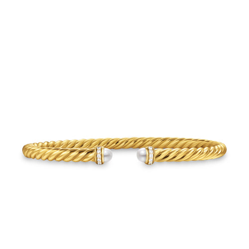Yellow Gold David Yurman Metro Bracelet DAVID YURMAN 18K TWO TONE