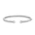 Cablespira Flex Bracelet in Sterling Silver with Pearls and Diamonds, 4mm, Size Small