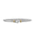 Cable Flex Buckle Bracelet in Sterling Silver with 14K Yellow Gold, 4mm