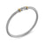 Cable Flex Buckle Bracelet in Sterling Silver with 14K Yellow Gold, 4mm