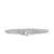 Cable Flex Buckle Bracelet in Sterling Silver with Diamonds, 4mm