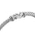 Cable Flex Buckle Bracelet in Sterling Silver with Diamonds, 4mm