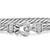 Cable Flex Buckle Bracelet in Sterling Silver with Diamonds, 4mm