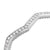 Zig Zag Stax Cuff Bracelet in Sterling Silver with Diamonds, 5mm