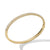 Sculpted Cable Bangle Bracelet in 18K Yellow Gold with Diamonds, Size Large