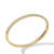 Sculpted Cable Bangle Bracelet in 18K Yellow Gold with Diamonds, Size Medium
