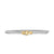 Micro Cable Flex Buckle Bracelet in Sterling Silver with 14K Yellow Gold, 2.6mm