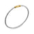 Micro Cable Flex Buckle Bracelet in Sterling Silver with 14K Yellow Gold, 2.6mm