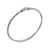 Micro Cable Flex Buckle Bracelet in Sterling Silver with Diamonds, 2.6mm