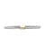 Micro Cable Flex Petite X Cuff in Sterling Silver with 14K Yellow Gold, 2.6mm