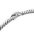 Micro Cable Flex Petite X Cuff in Sterling Silver with Diamonds, 2.6mm