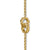 Sculpted Cable Chain Bracelet in 18K Yellow Gold, 8mm