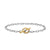 DY Madison Toggle Chain Bracelet in Sterling Silver with 18K Yellow Gold, 3mm