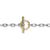 DY Madison Toggle Chain Bracelet in Sterling Silver with 18K Yellow Gold, 3mm